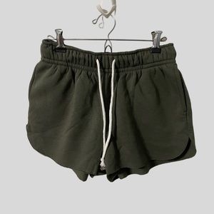 Wild fable army green sweat shorts, size medium
